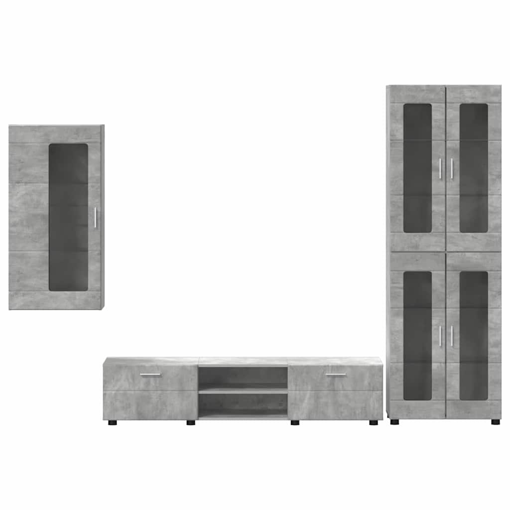Highboard mit Regal FLORIN Weiß 60 x 35 x 182 cm Holzwerkstoff