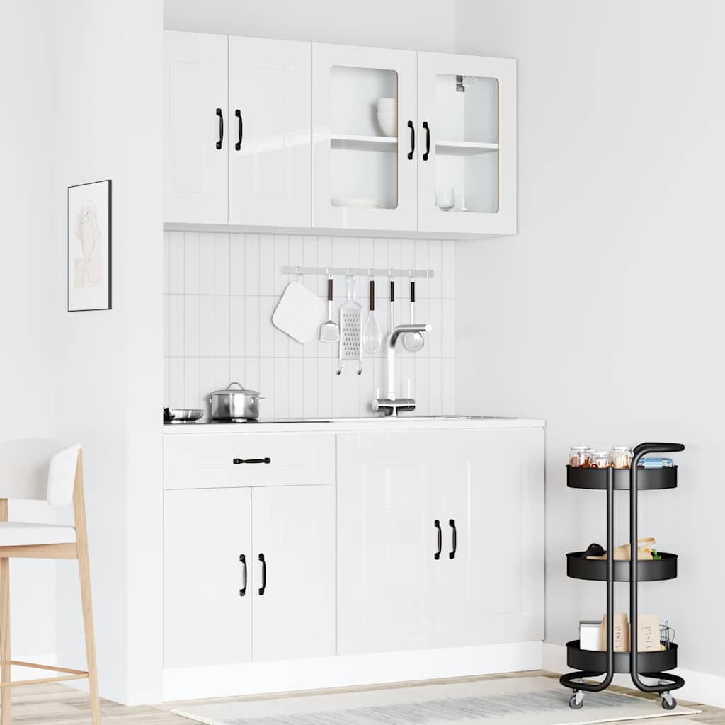 4-tlg. Küchenschrank-Set Kalmar Weiß Holzwerkstoff