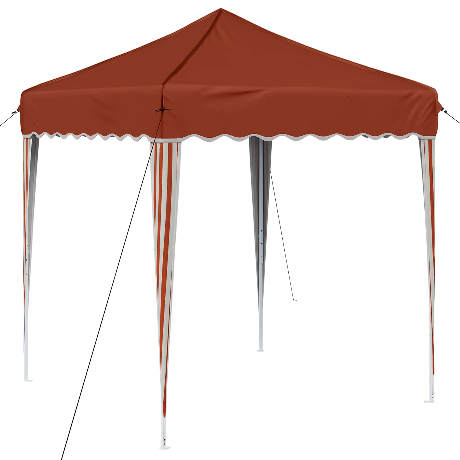 Pop-up Partyzelt 195 x 195 x 245 cm Creme Oxford-Stoff