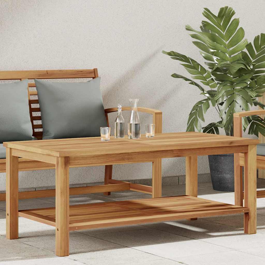Couchtisch mit Speicher Braun 45 x 45 x 45 cm Massivholz Teak