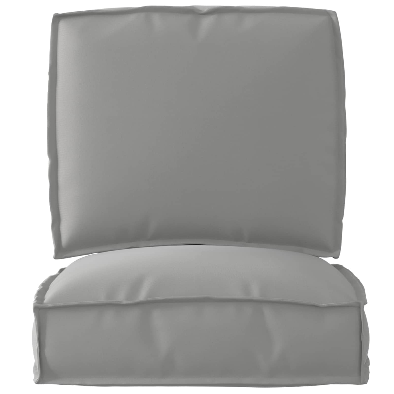 Palettenkissenset 2 pcs Grau 50 x 50 x 12 cm Oxford-Stoff