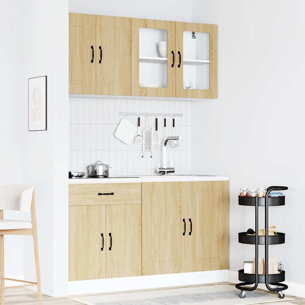 4-tlg. Küchenschrank-Set Kalmar Weiß Holzwerkstoff