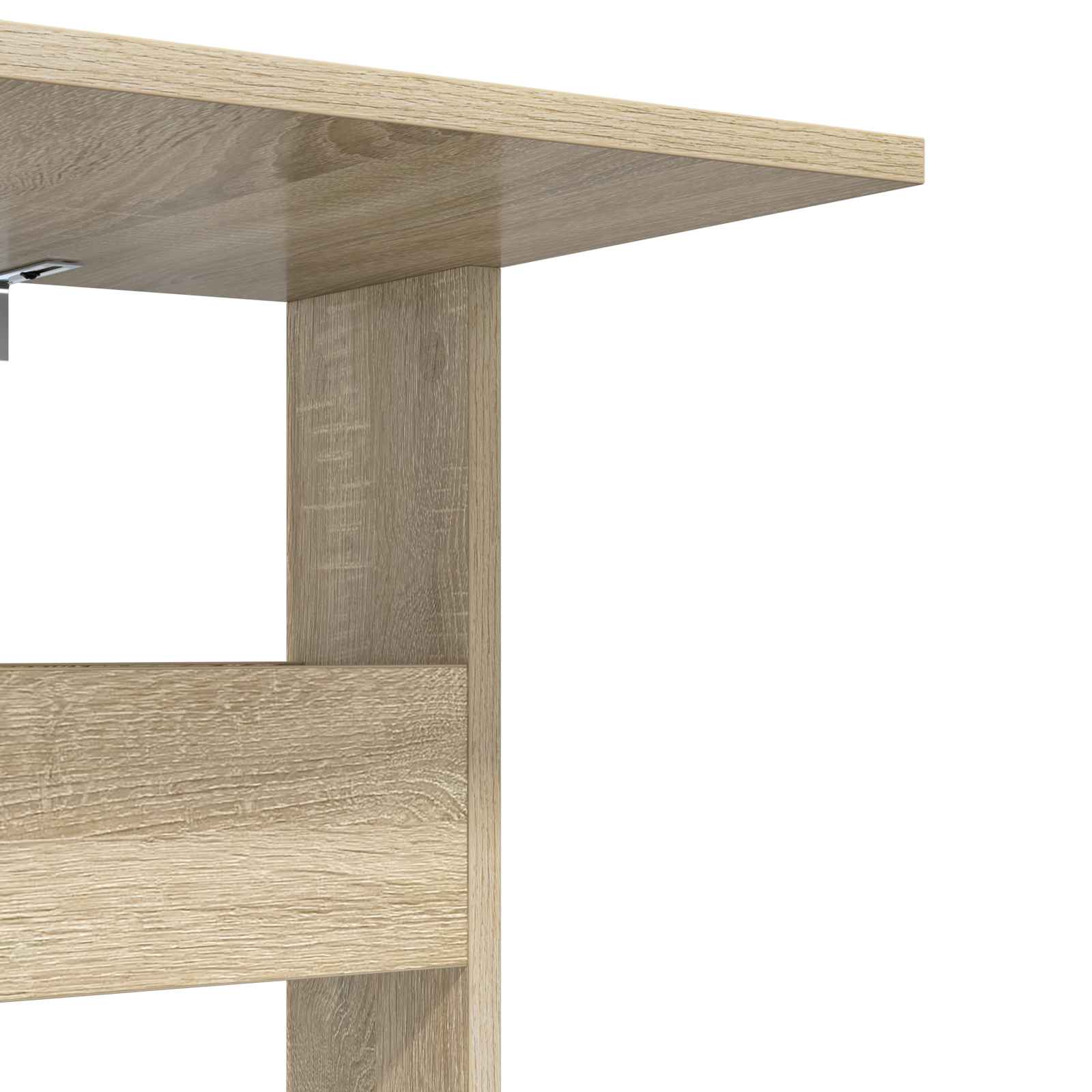 Beistelltisch Weiß 40 x 35 x 60,5 cm Holzwerkstoff