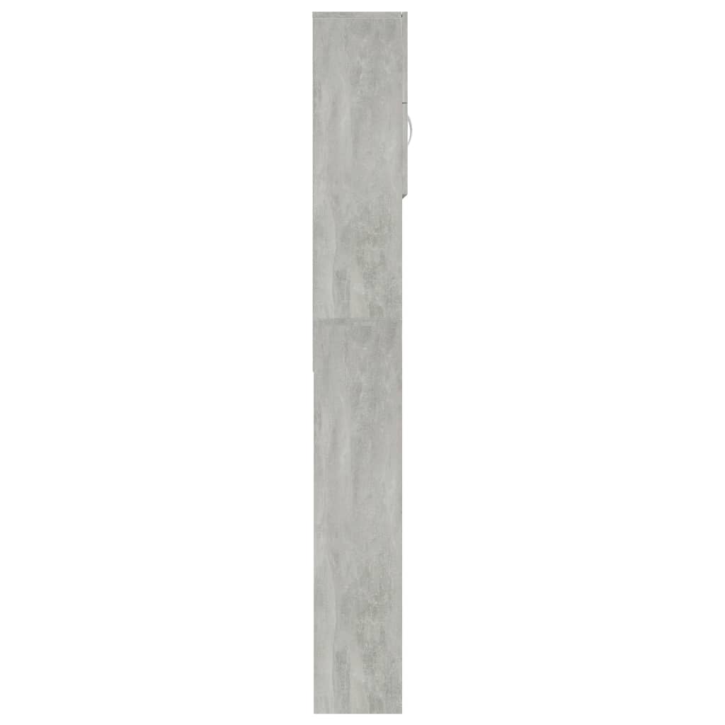 Waschmaschinenschrank Weiß 64x25,5x190 cm Holzwerkstoff