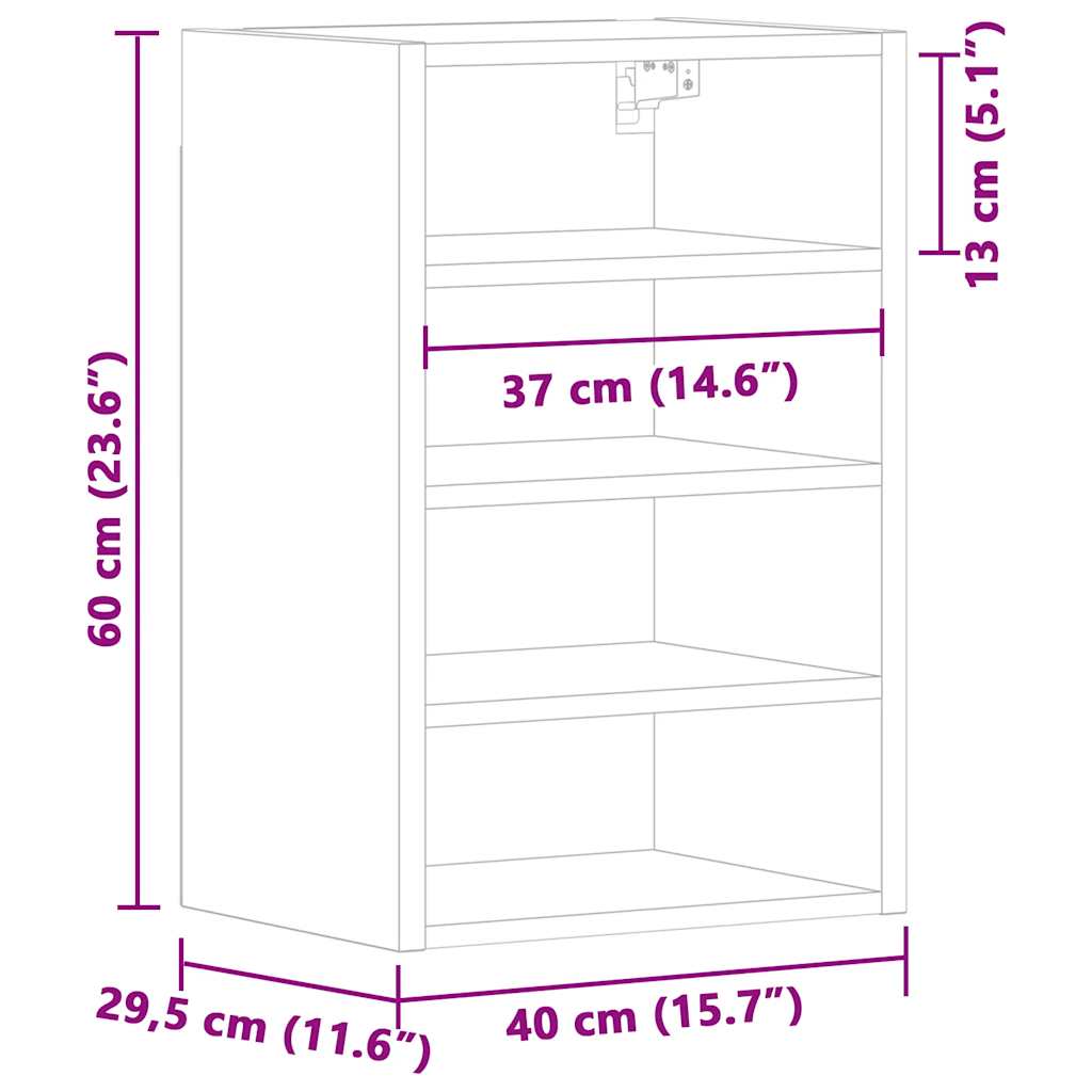 Unterschrank Lyon Weiß 60x46x81,5 cm Holzwerkstoff