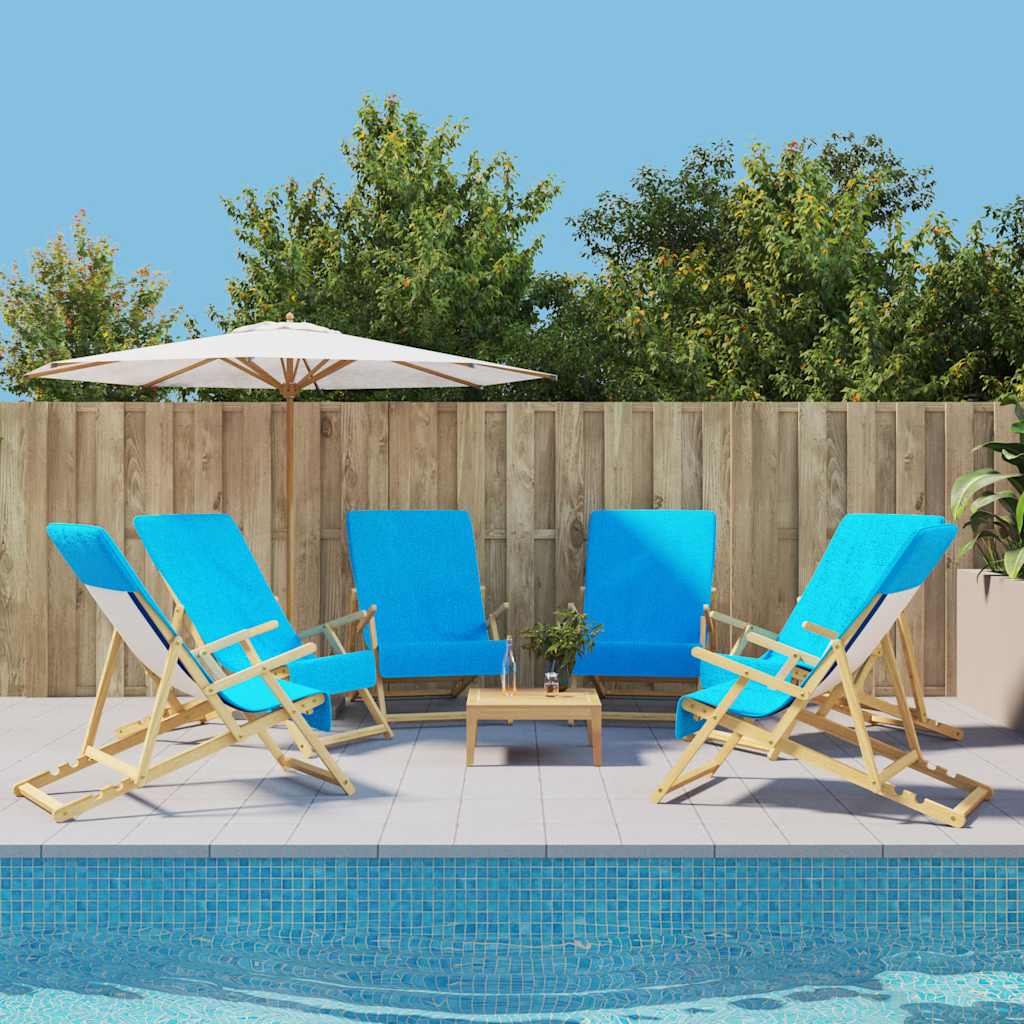 Strandtücher 4 Stk. Weiß 60x135 cm Stoff 400 GSM