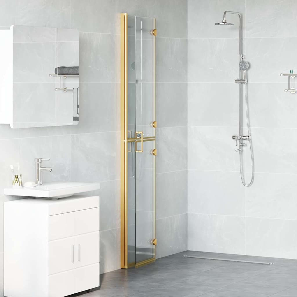 Faltbare begehbare Duschwand Transparentes ESG Glas 70x190 cm