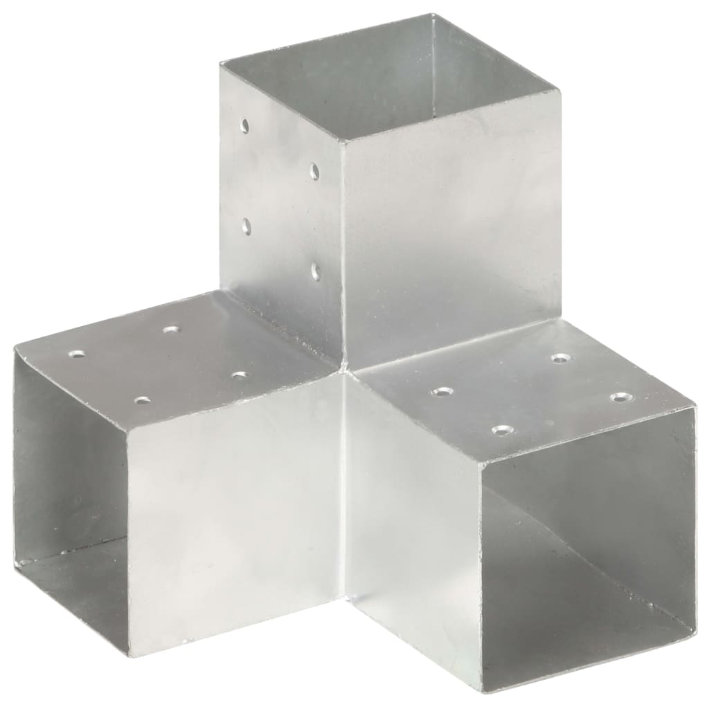 Pfostenverbinder L-Form Verzinktes Metall 71 x 71 mm