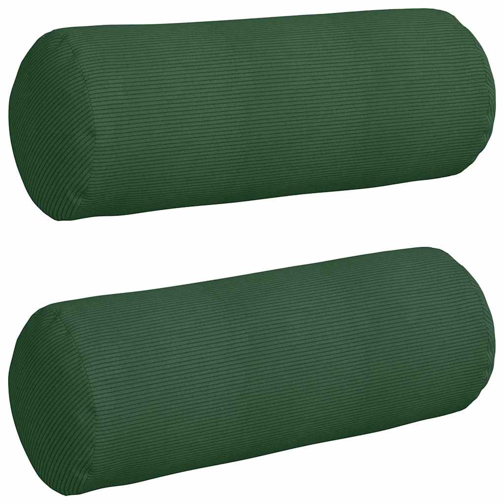 Bolsterkissen 2 pcs Hellgrau Ø 15 x 40 cm Cordstoff