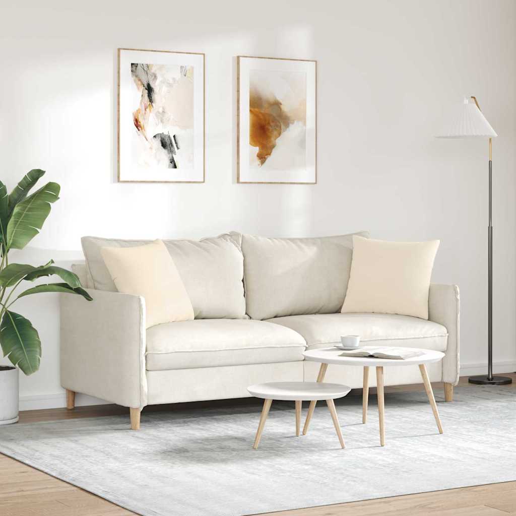 Sofakissen 2 Stück Taupe 50 x 30 cm Stoff