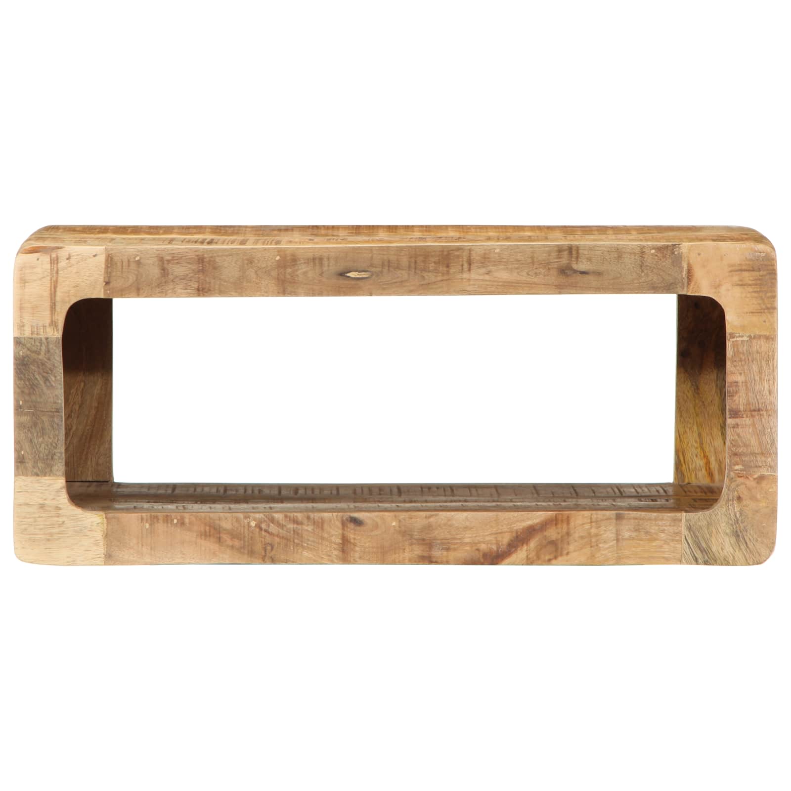TV-Schränk mit Regal Braun 60 x 30 x 25 cm Massivholz Mango