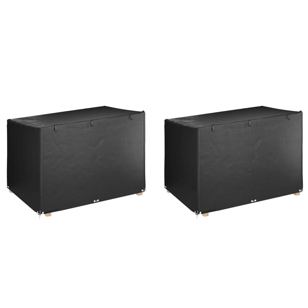 Hollywoodschaukel-Abdeckungen 2 Stk. 10 Ösen 255x145x170 cm