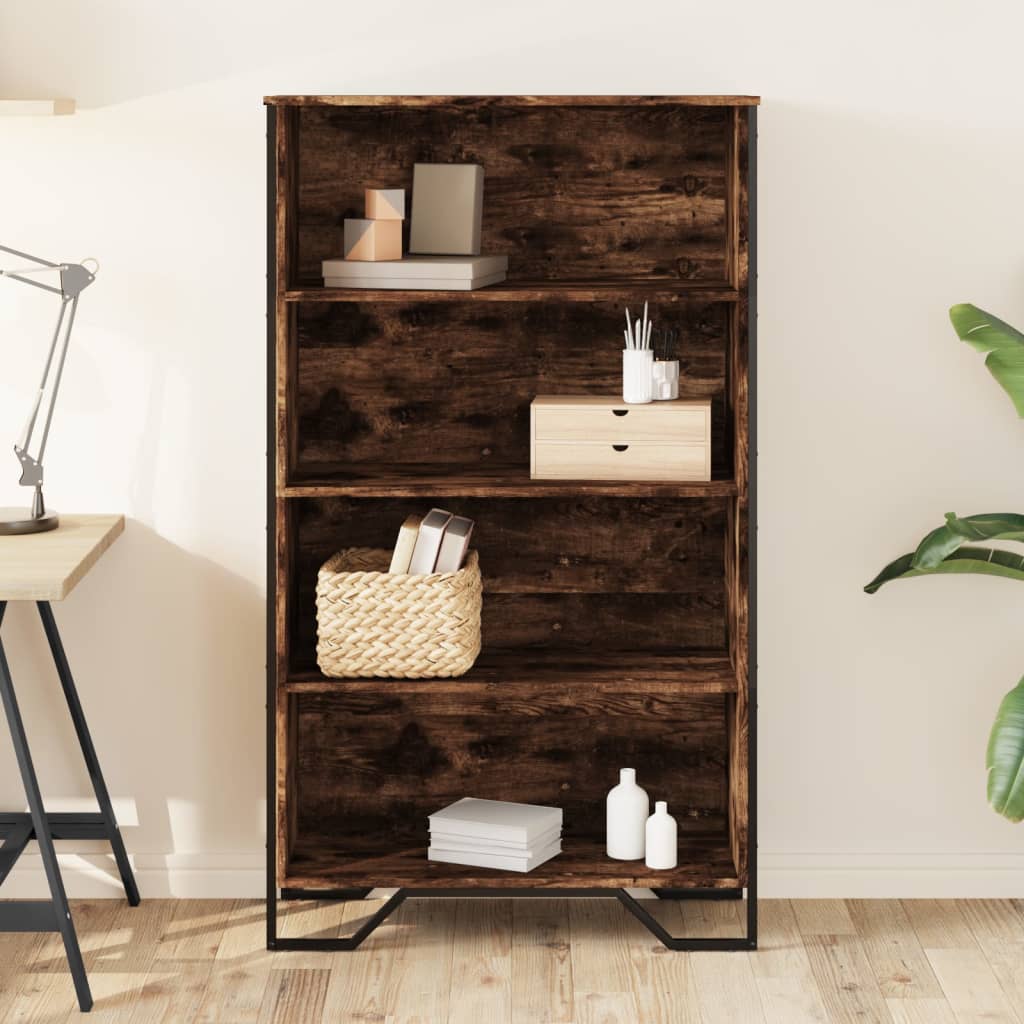 Bücherregal Schwarz 80x31x169 cm Holzwerkstoff