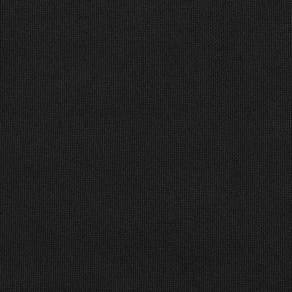Verdunkelungsvorhänge Ösen Leinenoptik 2 Stk. Schwarz 140x175cm