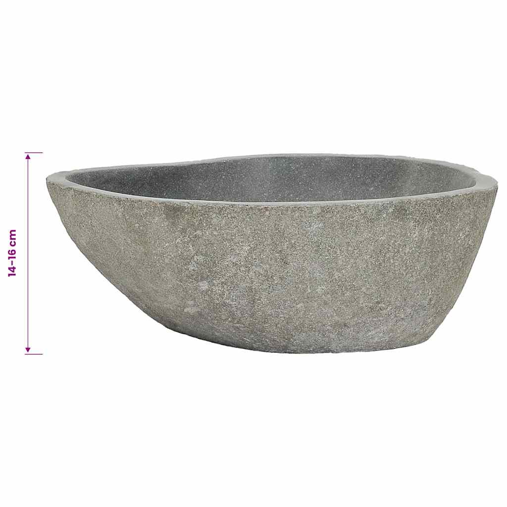 Waschbecken Flussstein Oval (29-38)x(24-31) cm