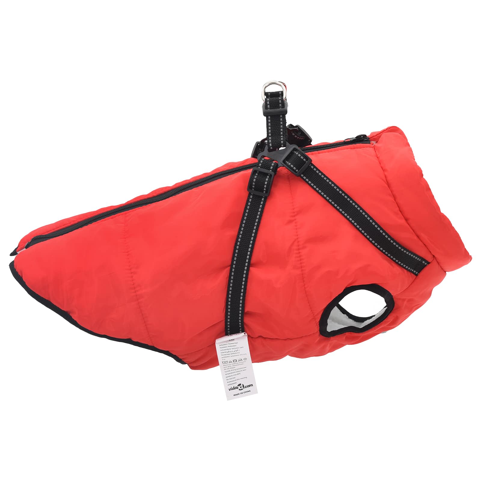 Hundemantel Rot L24 Fleece und Polyester
