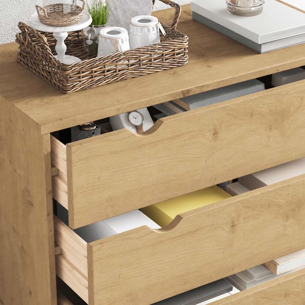 Schubladenschrank OTTA 76,5x39,5x90 cm Massivholz