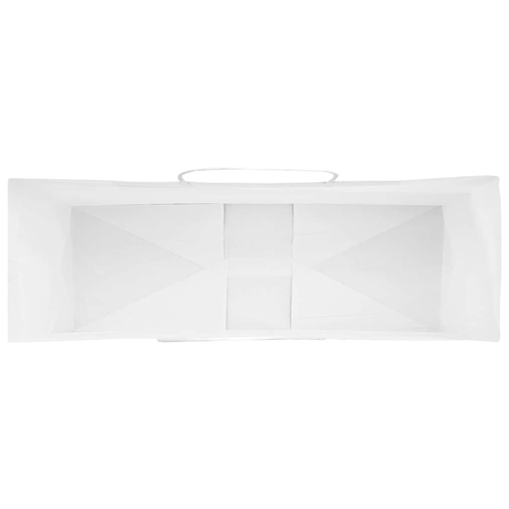 Papiertragetaschen 50 Stk. mit Henkeln Braun 21x11x36 cm