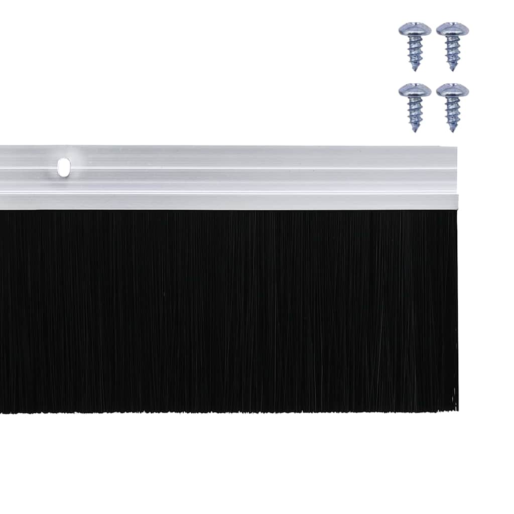 Aufsteck Türbürstendichtungen 2 pcs Braun 100 cm