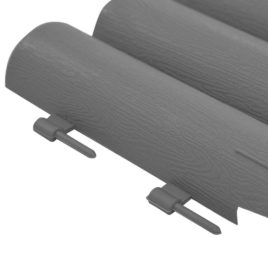Rasenkanten 36 Stk. Grau 10 m PP