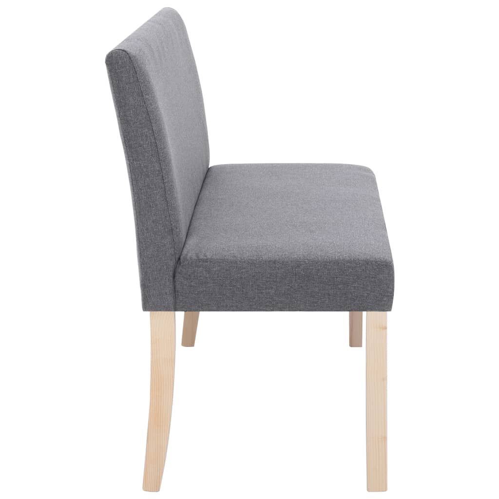Sitzbank 139,5 cm Dunkelgrau Polyester