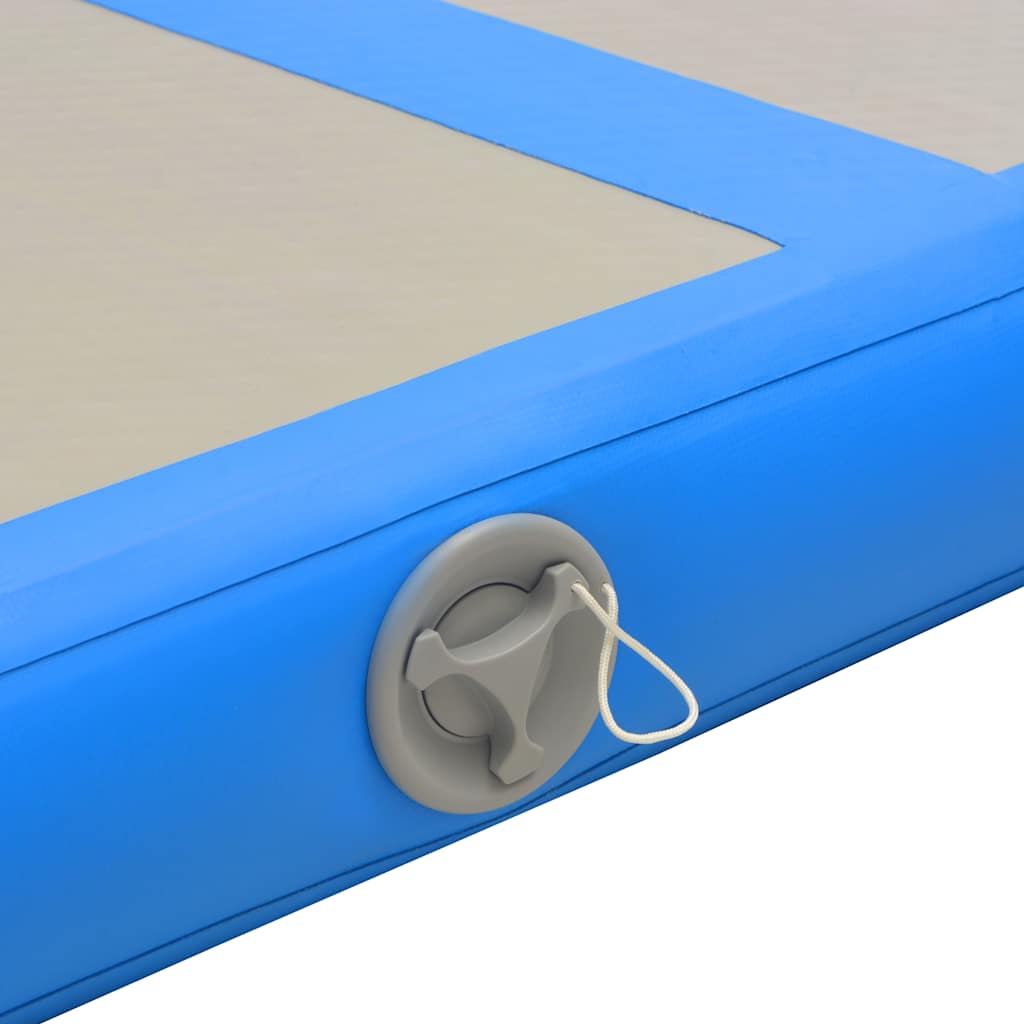 Aufblasbare Gymnastikmatte mit Pumpe 300×100×10 cm PVC Rosa