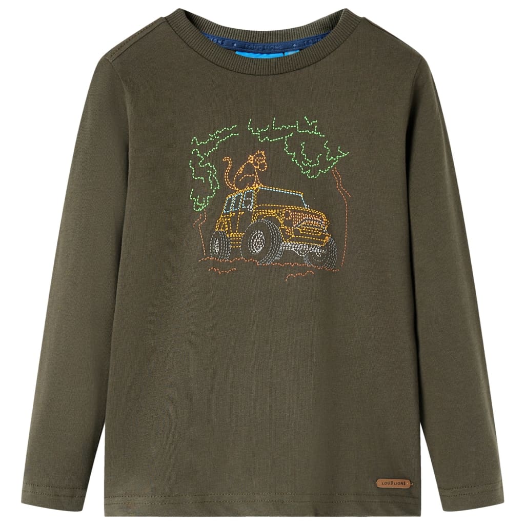 Kinder-Langarmshirt Marineblau 104