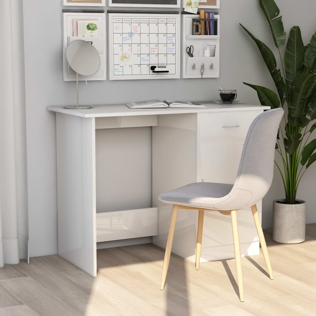 Schreibtisch Weiß 100×50×76 cm Holzwerkstoff