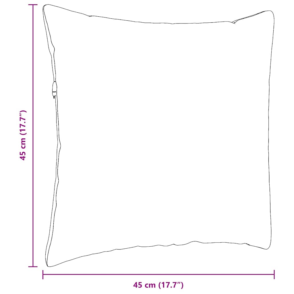 Sofakissen 2 pcs Hellgrau 50 x 30 cm Stoff