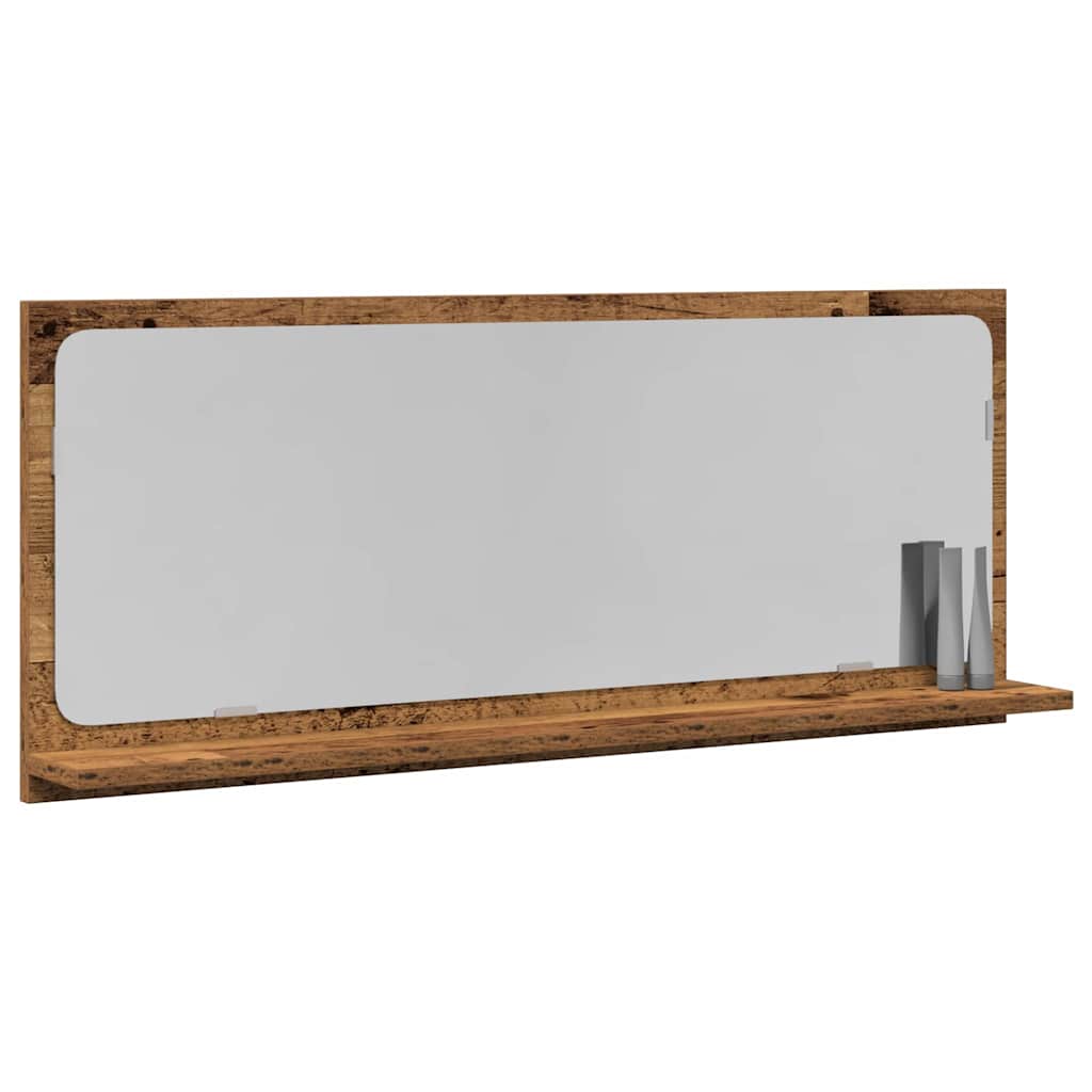 Badspiegel Weiß 40x10,5x37 cm Holzwerkstoff