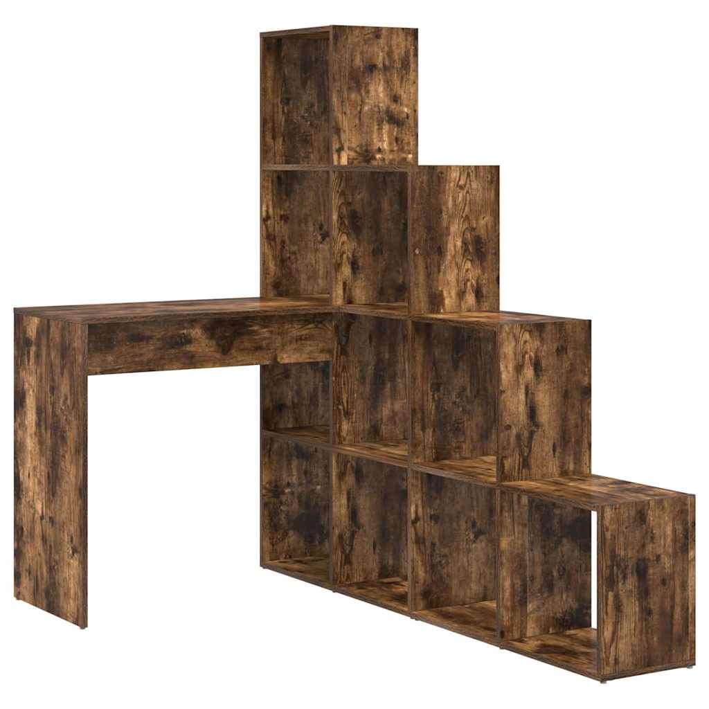 Eck-Schreibtisch Schwarz Eichen-Optik 101,5 x 149,5 x 149,5 cm