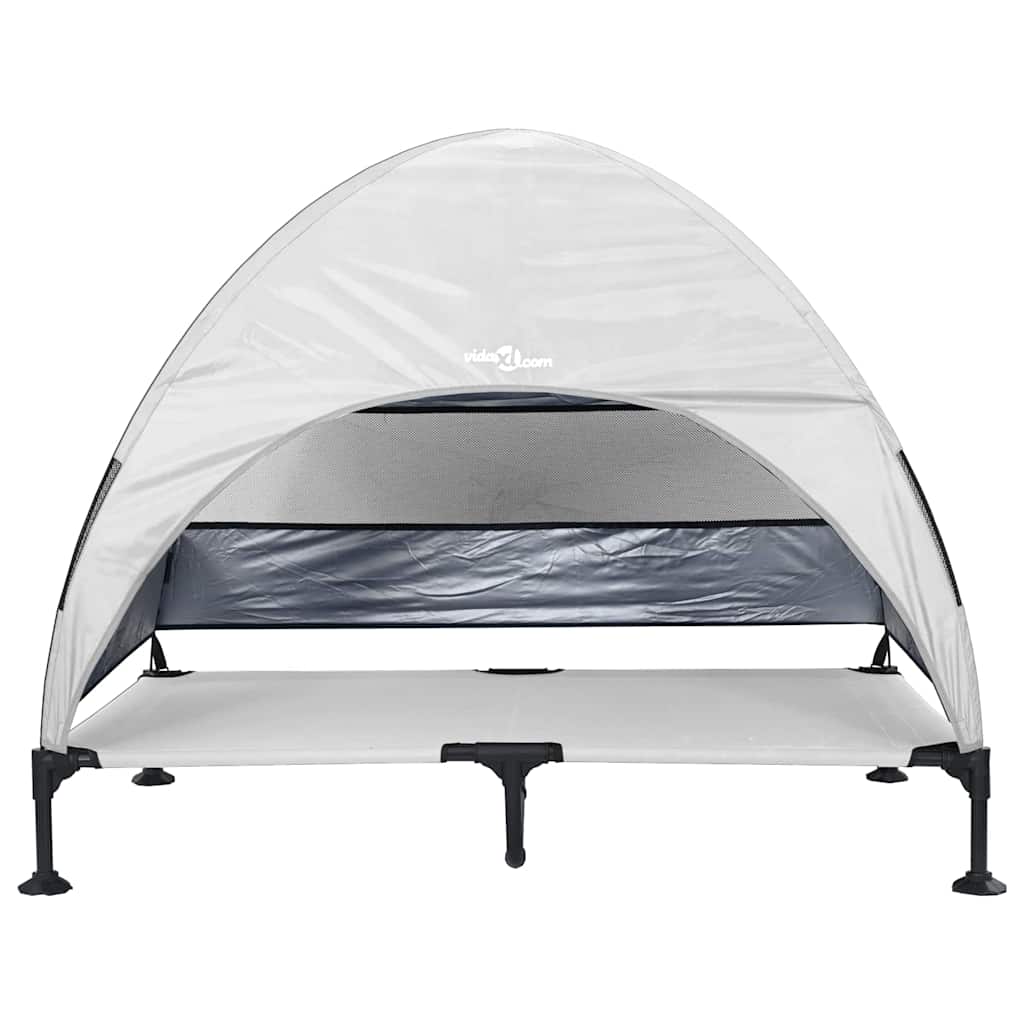 Hochgelegtes Hundebett Hellgrau 127 x 81 x 108 cm