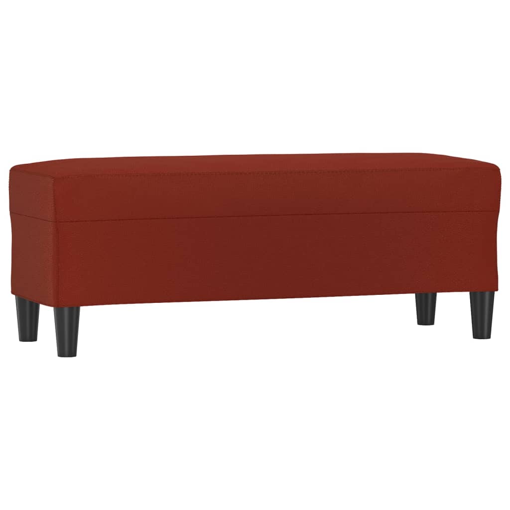 Sitzbank Schwarz 70x35x41 cm Kunstleder