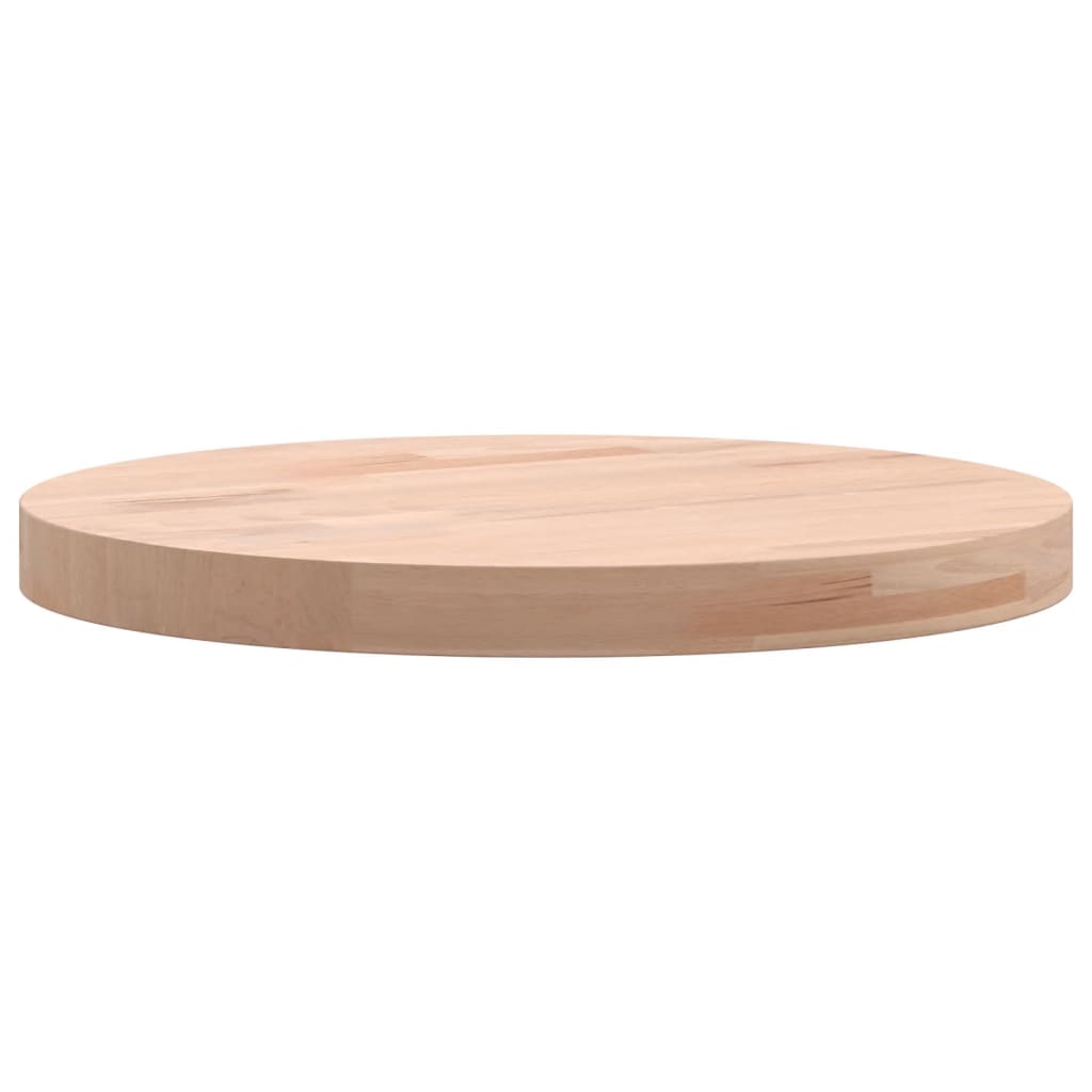 Tischplatte Ø30x1,5 cm Rund Massivholz Buche