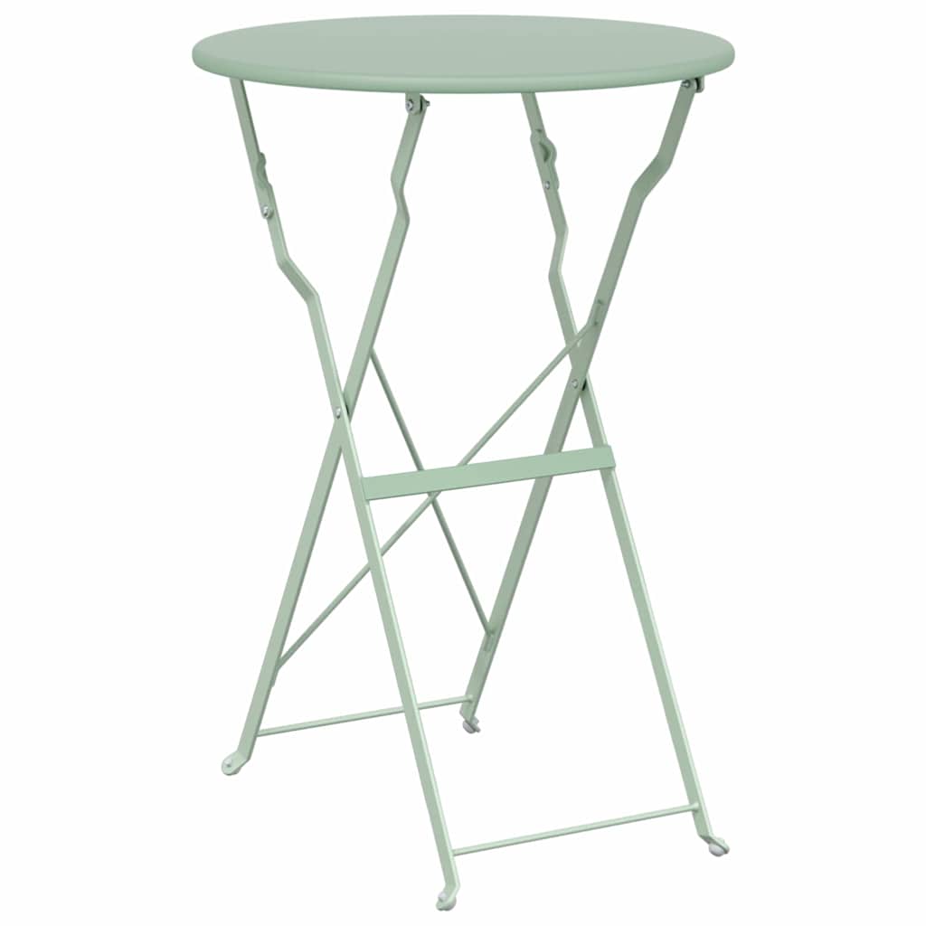 Bistrotisch Weiß Ø 50 x 71 cm Pulverbeschichteter Stahl