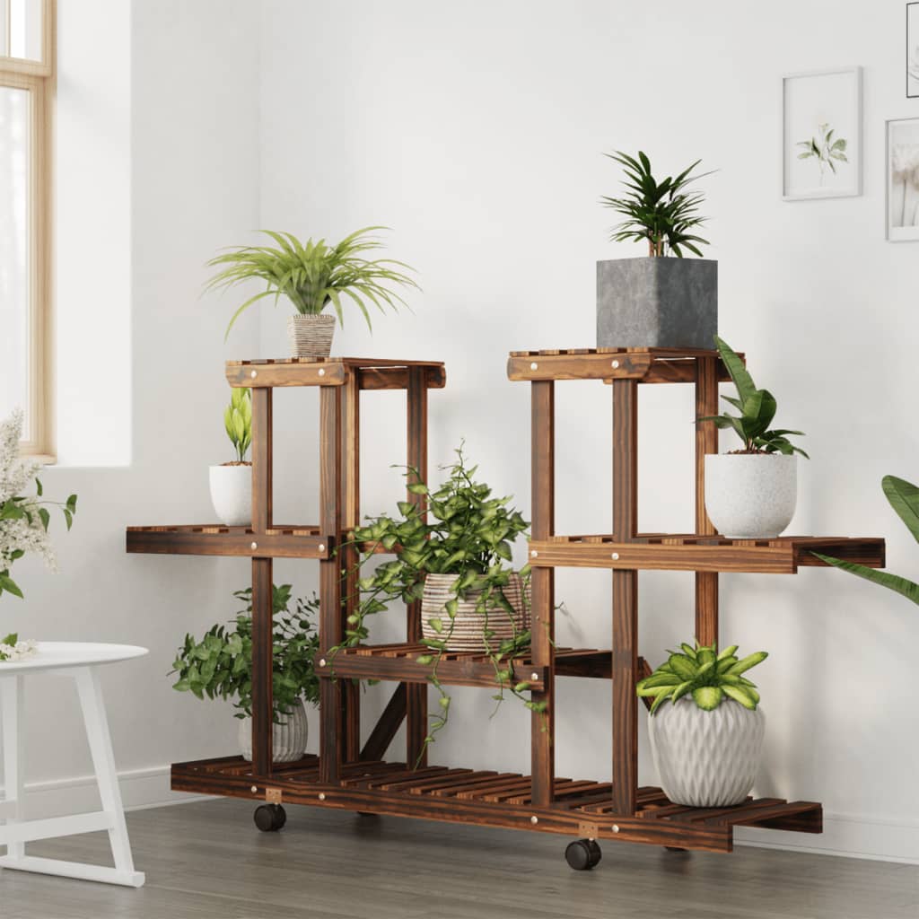 Blumenständer 110x25x96 cm Massivholz Tanne