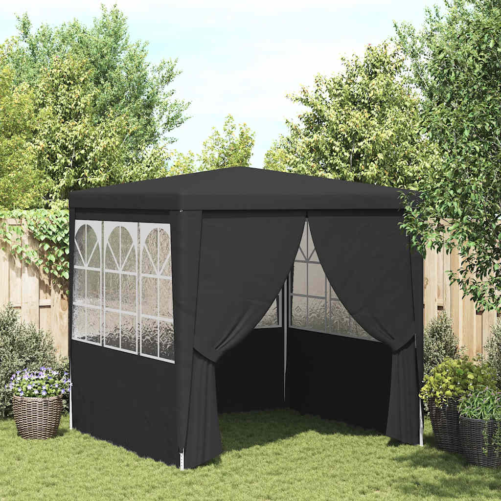 Party-Zelt Rot 200 x 200 x 240 cm PE und Stahl