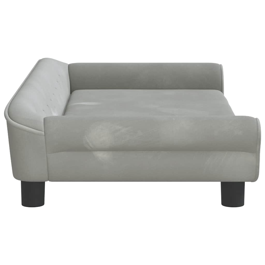 Kindersofa Blau 100x50x26 cm Samt