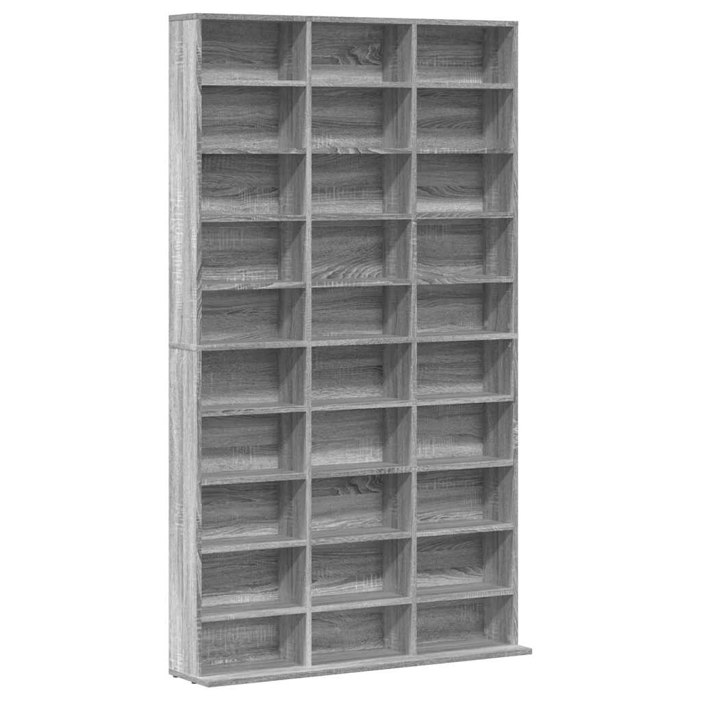 CD Regal Schwarz Eichen-Optik 101 x 23 x 177,5 cm Holzwerkstoff