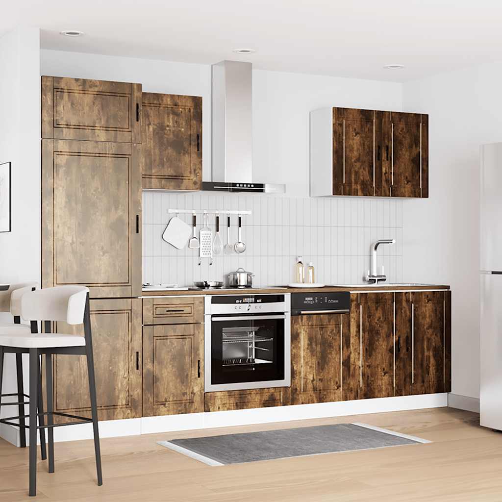 7-tlg. Küchenschrank-Set Porto Weiß Holzwerkstoff