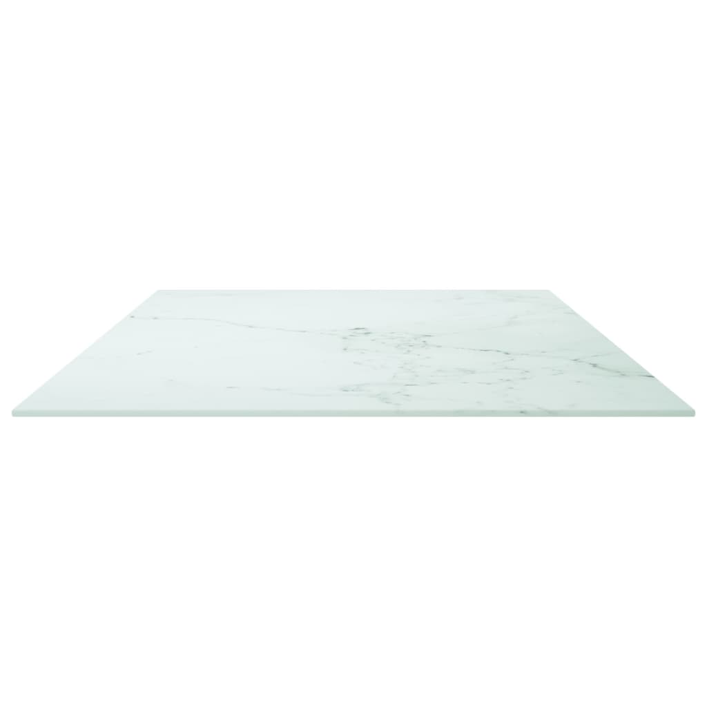 Tischplatte aus gehärtetem Glas quadratisch 700x700 mm