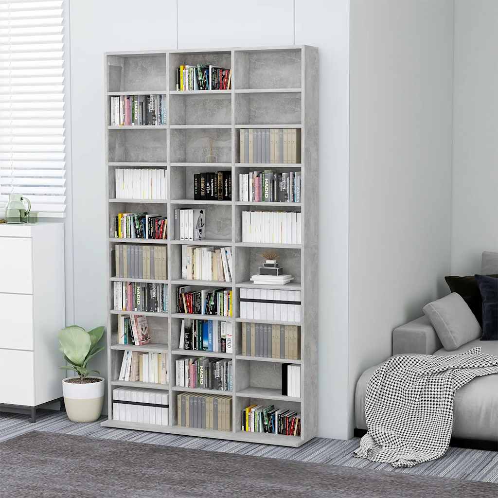 CD Regal Schwarz Eichen-Optik 101 x 23 x 177,5 cm Holzwerkstoff