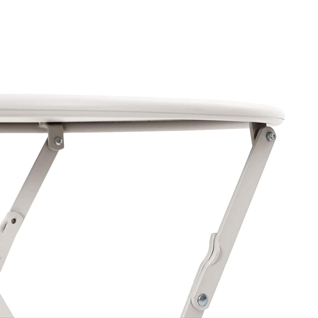Bistrotisch Weiß Ø 50 x 71 cm Pulverbeschichteter Stahl