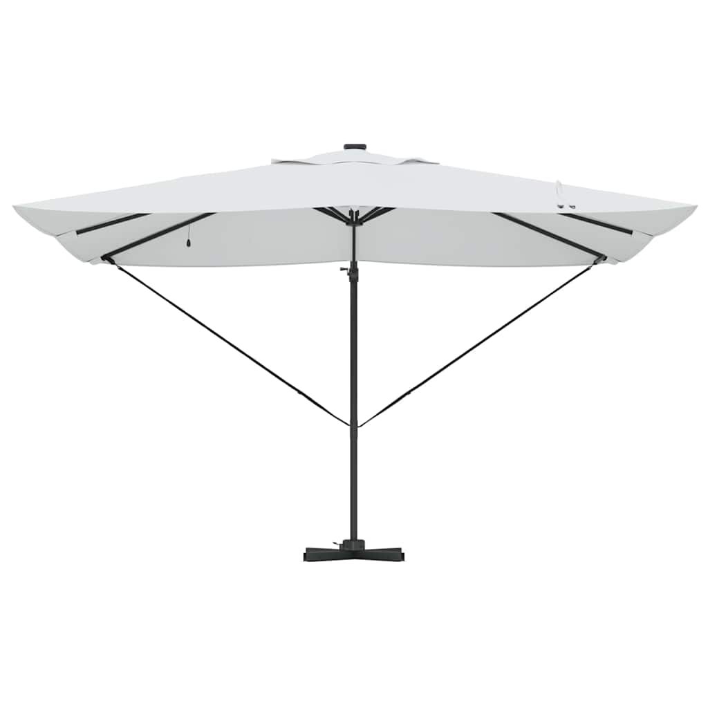 Sonnenschirm Sand 352 x 251 x 265 cm Polyester und Aluminium
