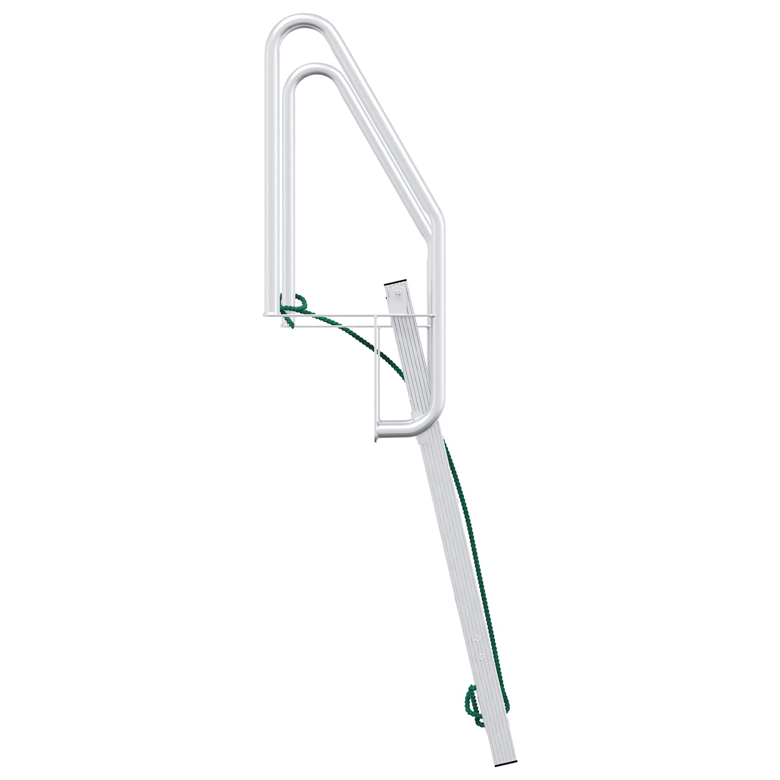 3-Stufen Dockleiter Silber 58 x 77 x 144 cm Aluminium