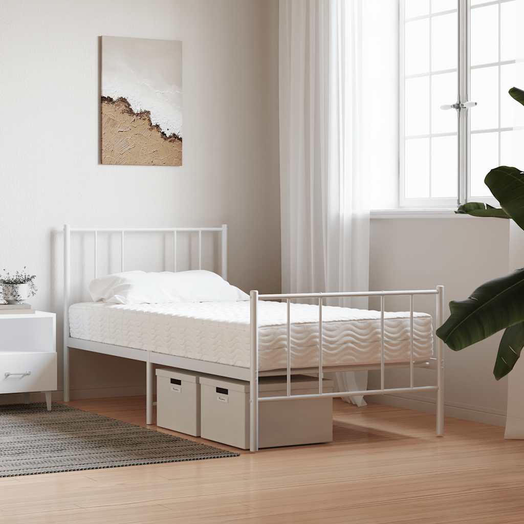 Schaumstoffmatratze Weiß 80x200 cm Härtegrad H2 H3