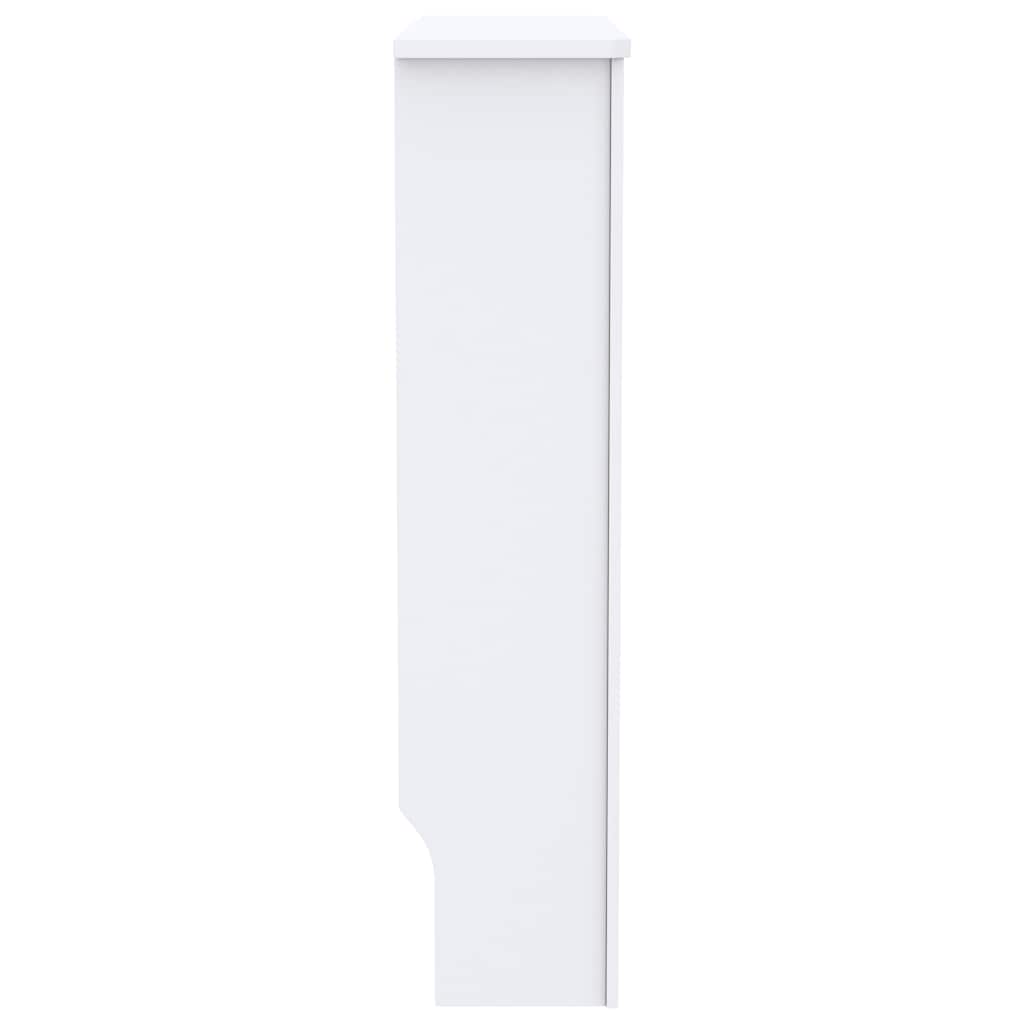 Heizkörperabdeckung Weiß 112×19×81,5 cm MDF