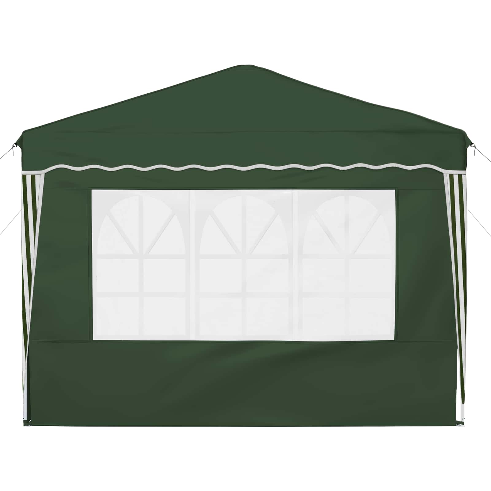 Pop-up Partyzelt 288 x 288 x 245 cm Creme Oxford-Stoff