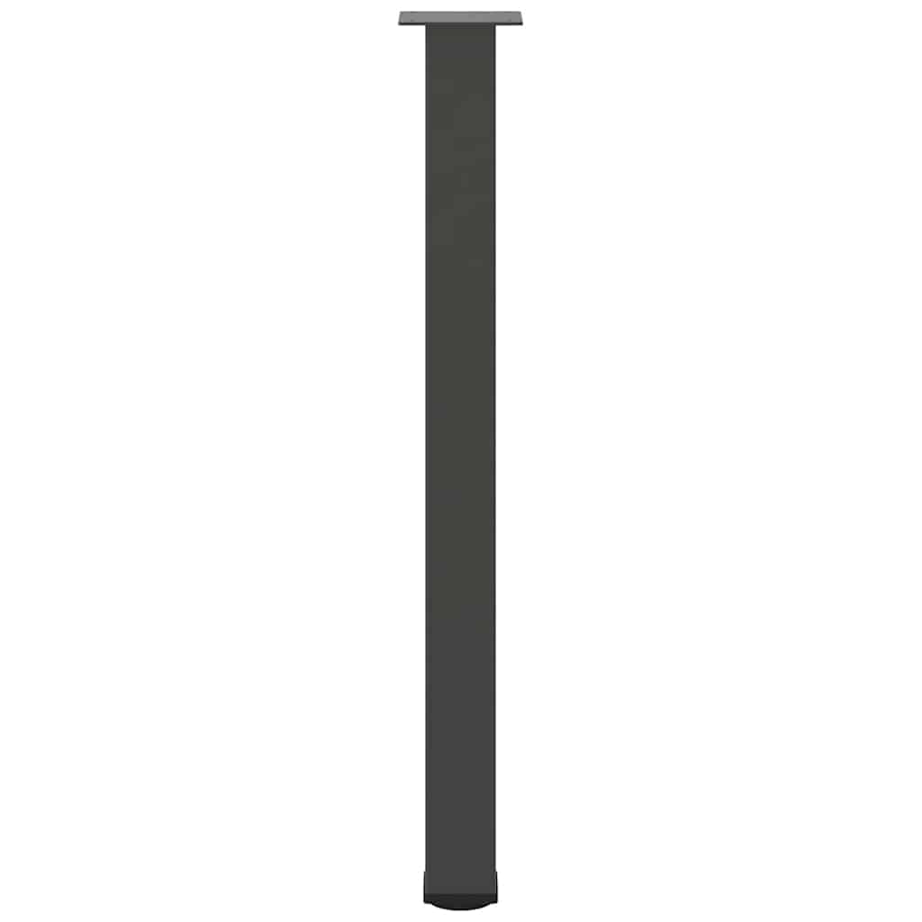 Bartischbeine 4 Stk. Schwarz 100-102 cm Stahl