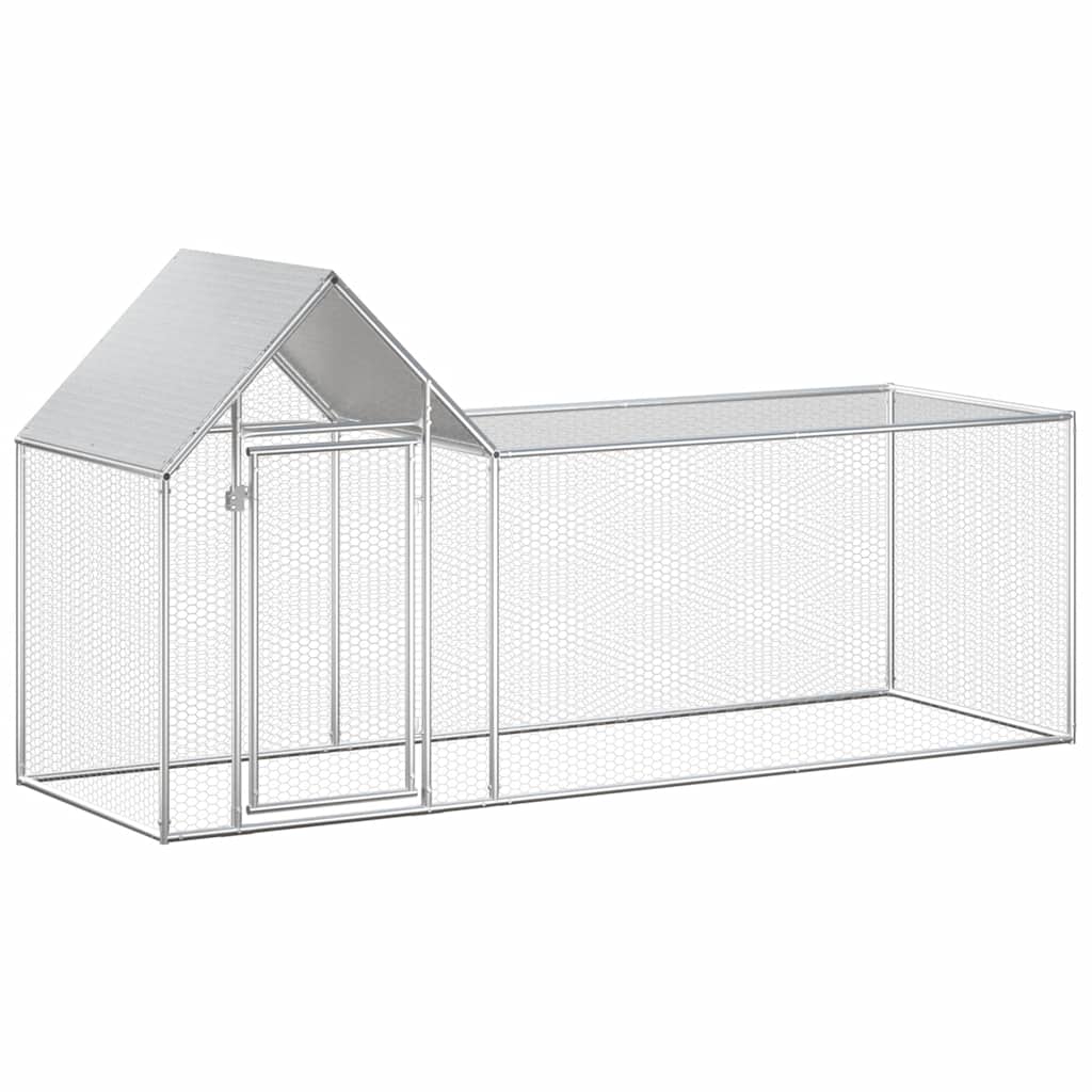 Hühnerstall 2x1x1,5 m Verzinkter Stahl